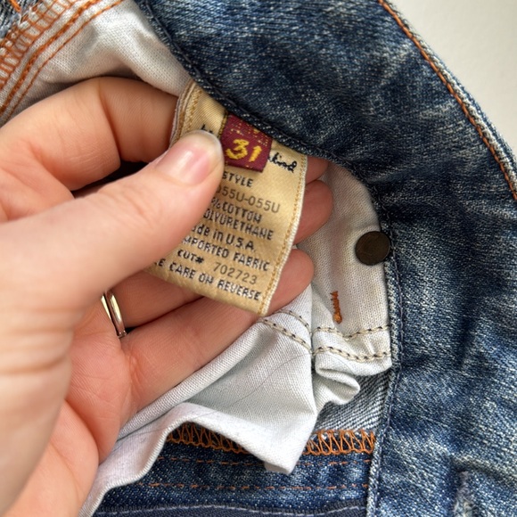 7 for all mankind A pocket flare jeans vintage y2k low rise - Picture 6 of 14